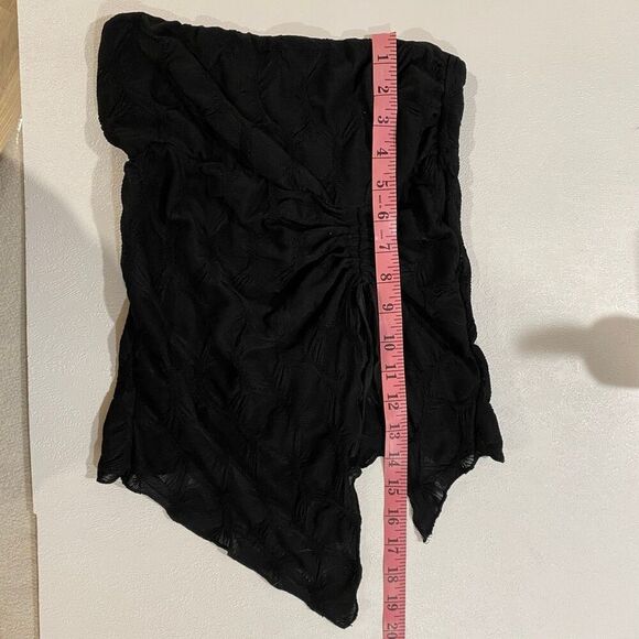 Silence + Noise Black Ruched Mini Skirt Women’s Size M - Picture 5 of 5